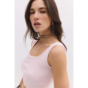 Top Corto con Cuello Halter Acanalado - Product Image 3
