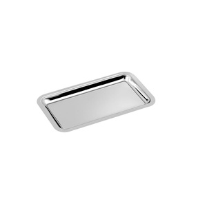 Bandeja de Servicio RABEH Plateada, de Metal, Grado Comercial, Acabado Pulido, Apta para Lavavajillas, Vajilla Decorativa para Bodas - Product Image 4