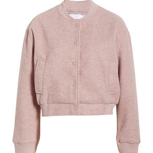 Trendy <b>Women</b> Varsity <b>Jacket</b> Custom Letterman <b>Jackets</b> Casual Sportswear Fleece Baseball <b>Jacket</b> Autumn Winter Style - Product Image 6