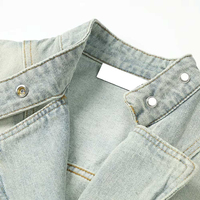 2025 Meistverkaufte Premium-Qualität Damen Loose-Fit Casual Jeansjacke Atmungsaktive Baumwolle Gestrickte Knopfjacke Herbst Winter OEM-Service