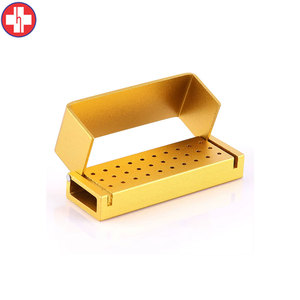Grand porte-fraise en aluminium doré Organisateur d'outils rotatifs à 30 trous - Product Image 2