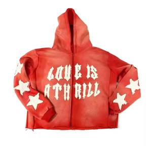 Recién llegado, bordado desgastado personalizado, sudaderas con capucha con bordado desgastado, precio razonable transpirable, sudaderas con capucha con bordado desgastado - Product Image 1