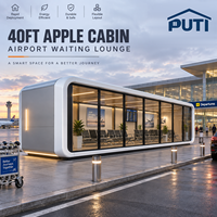Centre de Ventes Mobile Innovant Apple Cabin : Bâtiment de Bureau Préfabriqué Personnalisé pour l'Exposition Immobilière et la Réception des Clients