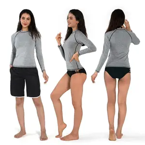 เสื้อรัดรูปผู้หญิงแบบแห้งเร็วระบายอากาศได้ดีสำหรับฟิตเนสวิ่งและเล่นกีฬา - Product Image 2