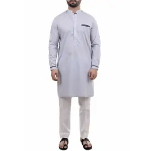 透气新设计Shalwar Kameez男士巴基斯坦风格连衣裙男士服装出口质量