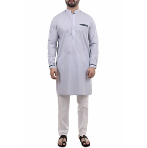 Nouvelle Conception Respirante Shalwar Kameez pour Hommes, Robes de Style Pakistanais, Vêtements pour Hommes, Qualité d'Exportation, Costumes Punjabi, Ensemble 2 Pièces - Product Image 1