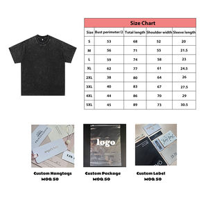 Vintage col rond t-shirts lavé Boxy Fit blanc haute qualité O cou t-shirt pour hommes couleur bloc surdimensionné t-shirt - Product Image 6