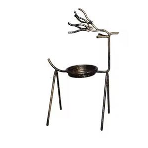 Dernière conception unique en métal cerf photophore cadeau de Noël bougies thé lumière titulaire fête de mariage décor à la maison ornement de Noël - Product Image 2