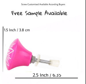 Boutons en résine gravée rose poignée de traction pour cuisine commode chambre salon Villa hôtel avec tiroir en bois en laiton en corne d'os - Product Image 3