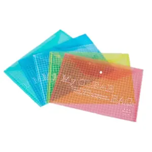 Shirley ya Bulk Selling 4 Colors Available Waterproof Clear PVC Document Bag for School and Office Use