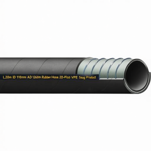 HEDUFLEX L.20m ID 110mm AD 126,0mm <b>Rubber</b> Hoses 20-Piece VPE Saug <b>Product</b> - Product Image 2