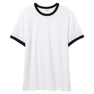 เสื้อยืดทรงสลิมฟิตสำหรับผู้ใหญ่ ผ้าผสมสามชนิด ดีไซน์เสื้อยืดริงเกอร์แบบคลาสสิกจาก Sportswear - Product Image 3