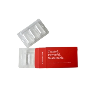 Peptid-Verpackung 3 Stück 2ml 3ml 10ml Fläschchen-<span class=keywords><strong>Box</strong></span> mit Kunststoffeinsatz Chirurgische Masken Wasserdichter Faltkarton aus Pappe - Product Image 3