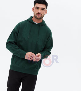 เสื้อสวมหัวผ้าฟลีซของผู้ชายผ้าฝ้าย100% มีฮู้ดสำหรับฤดูหนาวแบบกำหนดเอง - Product Image 6