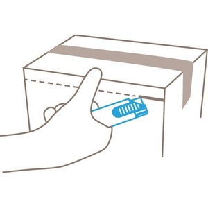 SECUNORM Pratique N° Couteau utilitaire de sécurité 445, longueur 100 mm, largeur 7,8 mm, hauteur 25,5 mm, profondeur de coupe 8,5 mm, MARTOR - Product Image 4