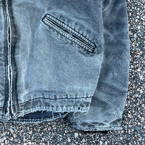 Veste en jean vintage unisexe, lavée, fermeture éclair, streetwear décontracté, vêtement d'extérieur chaud, 100% coton, respirant, manches longues, style rétro, quotidien - Product Image 6