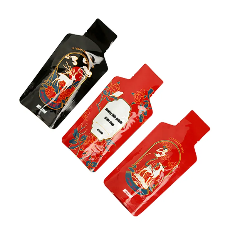 Logo personalizzato olografico confezione Mylar cerniera borsa in piedi a prova di odore succo di bere vino latte cibo imballaggio sacchetto di plastica