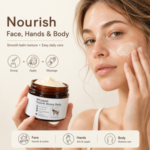 Baume de suif de marque privée hydratant pour les soins de la peau baume de suif de boeuf fouetté biologique au miel de Manuka crème hydratante - Product Image 3
