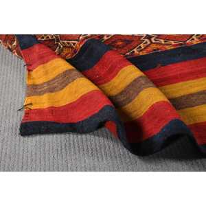 2.3x3.2 ft Vintage Kilim Rug, Turkish Rug, <b>Red</b> Floral <b>Wool</b> Rug - Product Image 4