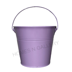 High Quality Customized Size Iron Garden Decorative Bucket Pots New Finish Round Design for Home Floor Usage Cheap Price India - Product Image 2