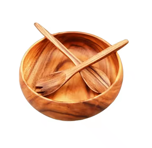 Bols en bois d'acacia Plateau de saladier le plus vendu Taille personnalisée Fabriqué en Inde par l'artisanat du croissant - Product Image 1