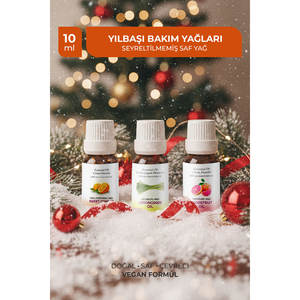 Christmas Gift Set of 10 ml <b>Essential</b> <b>Oils</b>-Sweet <b>Orange</b> Grapefruit Lemongrass for Skin Care Turkey - Product Image 3