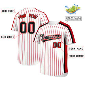 Venta al por mayor de fábrica, camisetas de béisbol de hombro Retro personalizadas, camisetas en blanco con estampado de poliéster 100% - Product Image 6