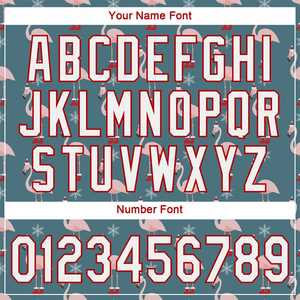 Camiseta de béisbol con estampado de logotipo personalizado auténtico, ropa deportiva Unisex, diseño colorido completo, verde azulado, blanco-rojo, Navidad, sublimación 3D - Product Image 5