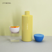 Bouteille en plastique PET pour soins de la peau, bouteille ronde vide en PET pour lotion corporelle, emballage cosmétique en vente en gros