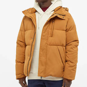 เสื้อแจ็คเก็ตขนเป็ดของผู้ชายสีดำสำหรับฤดูหนาว, เสื้อโค้ทให้ความอบอุ่นมีซิปยาวปานกลางออกแบบได้ตามต้องการ - Product Image 3