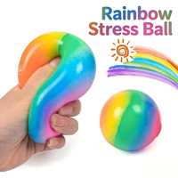 Balle Squishy Changeante de Couleur, Douce et à Remontée Lente, Anti-Stress Sensoriel pour Filles, Garçons, Enfants, Adultes, Bureau