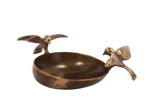 Ton en laiton avec bol de finition or et argent idéal pour les fruits secs - Product Image 3