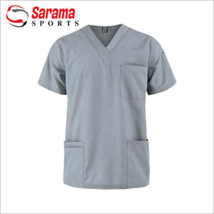 Uniforme médico elástico para mujer, chaqueta con cremallera, venta al por mayor - Product Image 1