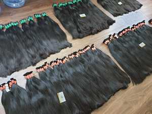 Extensions de Cheveux Humains de Luxe Minh Khang Premium Hair Vietnam, 100g en Vrac, Noirs Naturels, Non-Remy, Texture Lisse - Product Image 4