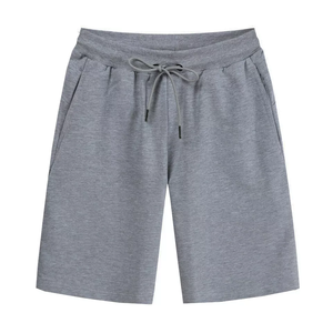 Pantalones cortos de entrenamiento para hombre de alta venta OEM tela de lona de algodón transpirable pantalones atléticos formales a cuadros hasta la rodilla correr Culturismo - Product Image 3