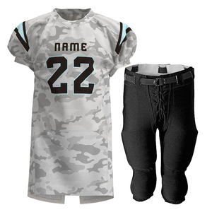 Uniformes de fútbol americano juvenil de diseño personalizado, Conjunto de camiseta y pantalones de talla grande transpirable para adultos, servicio OEM - Product Image 1