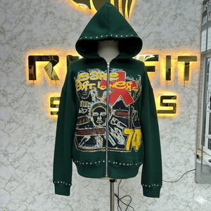 Préfet coupe Sport édition créer votre propre logo fermeture éclair à capuche imprimé fabriqué en usine pas cher prix sweats à capuche hommes hommes sweats à capuche - Product Image 1