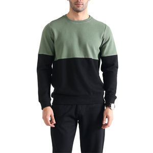 Hombres sudaderas en blanco de gran tamaño de cuello redondo sudadera hombres personalizado cuello redondo sudaderas transpirables al por mayor personalizado hombres - Product Image 4