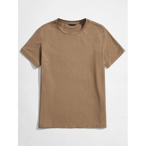 Men's Loose Fit Anti-Wrinkle 180g Blank Short Sleeve O-Neck T-<b>Shirt</b> 100% Cotton Worsted <b>Gothic</b> - Product Image 1