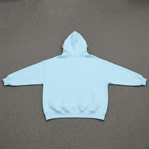 Ventes en gros de sweats à capuche surdimensionnés en coton 100% personnalisés, vêtements de rue pour femmes, logo brodé personnalisé, couleur unie - Product Image 6