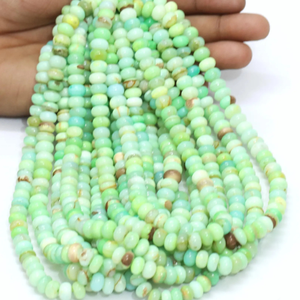 Cuentas de Ópalo Verde Menta del Desierto, Forma Redonda Lisa, 16 Pulgadas, 7-10 mm, Cuentas de Piedras Preciosas Redondas Lisas, Calidad AA - Product Image 6