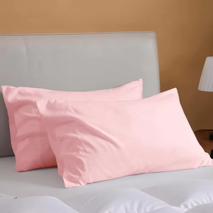 Taies d'oreiller personnalisées en coton et polyester, teintes et imprimées en blanc, style ex-factory, pour hôtels et hôpitaux - Product Image 1