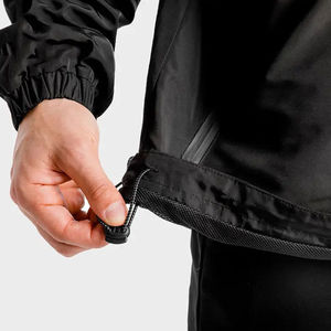 High Quality Custom Size <b>Men</b> Windbreaker <b>Jacket</b> Canvas Front Logo Outdoor Slim Fit Quick Dry Breathable Casual - Product Image 4