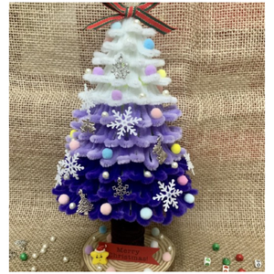 Décoration suspendue de vacances rustiques d'ornement d'arbre de Noël de rotin fait main pour la maison et le bureau - Product Image 4