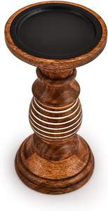 Candleholder <b>Sets</b> Mango Wood Farmhouse Wooden <b>Candle</b> Holder for <b>Candles</b> <b>Set</b> of 3 for Table Centerpieces Brown Home Decor Kitchen - Product Image 3