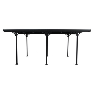 Abri de voiture en aluminium <span class=keywords><strong>avec</strong></span> revêtement en poudre à <span class=keywords><strong>toit</strong></span> <span class=keywords><strong>plat</strong></span> 10x16 <span class=keywords><strong>avec</strong></span> certificats CE Reach BSCI QMI Sedex ISO - Product Image 6