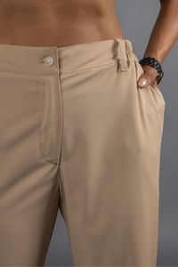 Ensembles d'uniformes hospitaliers extensibles en polyester pour soins infirmiers, gommage médical gris élégant pour femmes, chemise et pantalon à lacets - Product Image 3