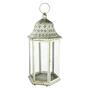 Linterna de Metal con revestimiento blanco Último diseño exterior Interior decorativo salvaje portátil Camping Floor Lantern - Product Image 6