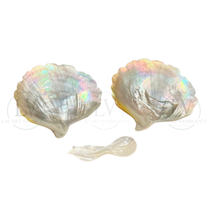 Accessoires de décoration de luxe en nacre, ensemble de vaisselle en coquille de nacre, ornement de table en nacre naturelle, décoration de cuisine à domicile en provenance du Vietnam - Product Image 1