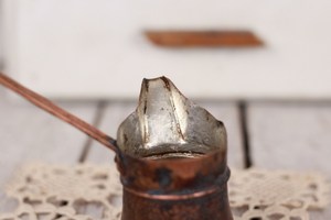 Cafetière turque en cuivre martelé à la main, écologique, vaisselle, tasse à café, décoration de table pour la maison, la cuisine, le restaurant, l'hôtel, les fêtes - Product Image 3